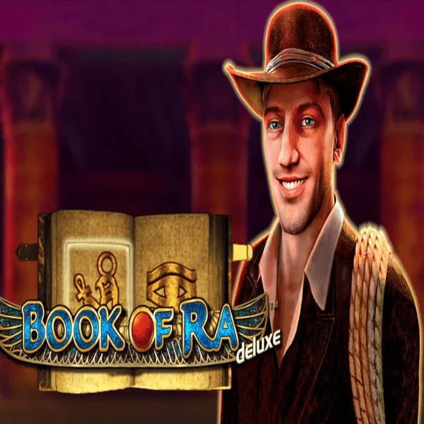 Book of Ra Deluxe slot logo by Novomatic at X3bet casino