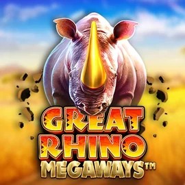 Great Rhino Megaways slot visual from Pragmatic Play available on x3-bet.ch