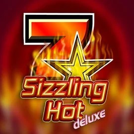 Sizzling Hot Deluxe online game logo by Novomatic on x3-bet.ch