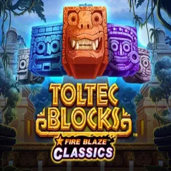 Fire Blaze: Toltec Blocks slot visual from Rarestone Gaming available on x3-bet.ch